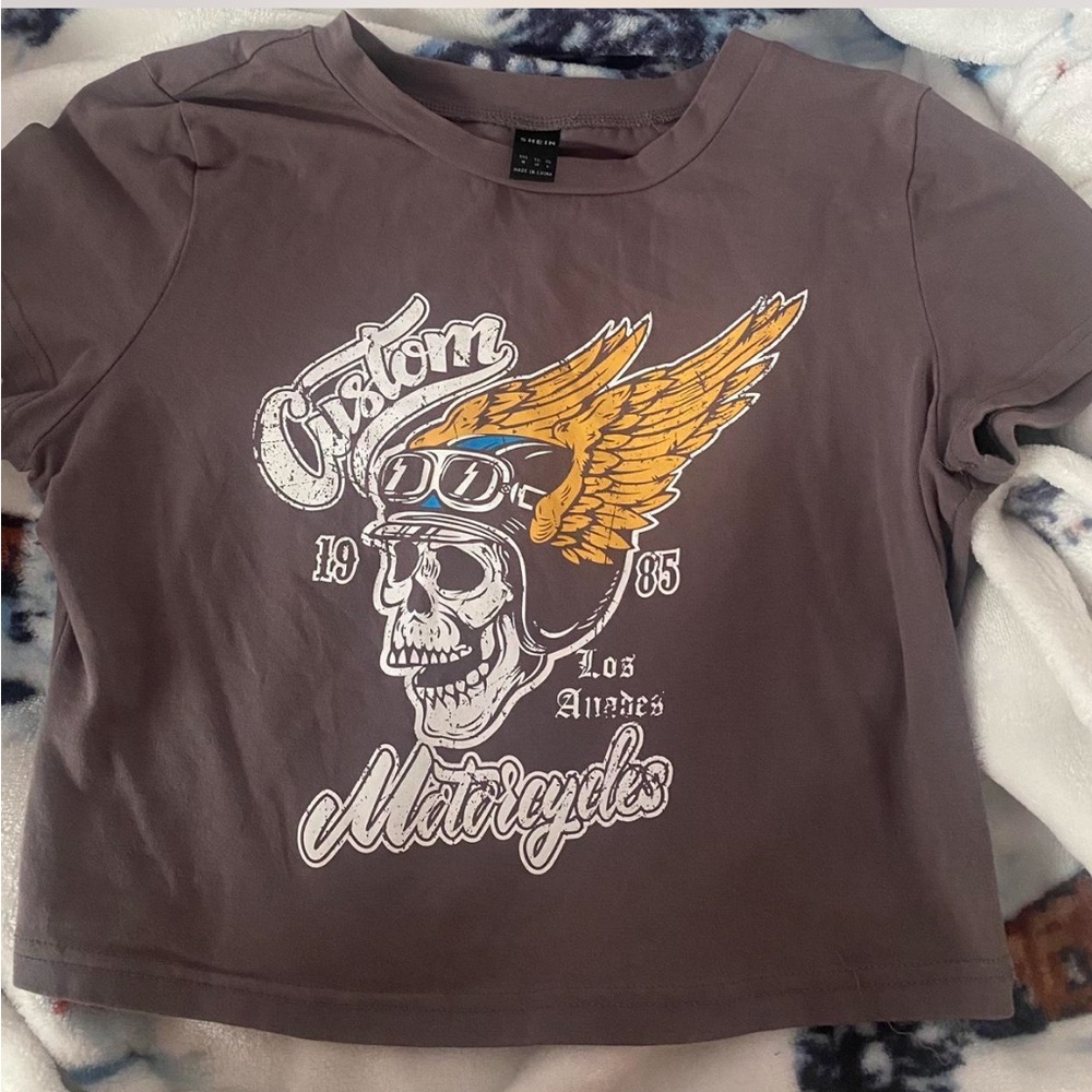 Custom Motorcycles T-Shirt - Gray